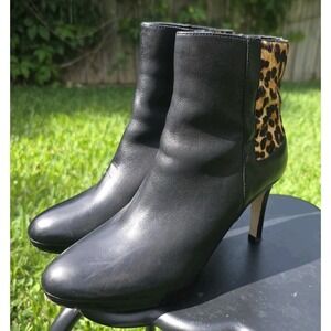 Tahari Serena Women's Leopard Booties Size 8